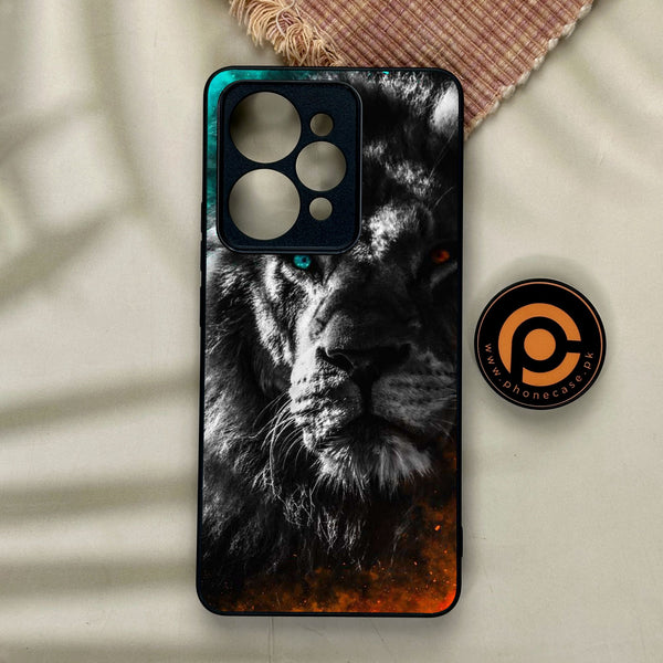 Realme 15 - Tiger Design 3 - Premium Metal Printed Soft Bumper Shock Proof Case