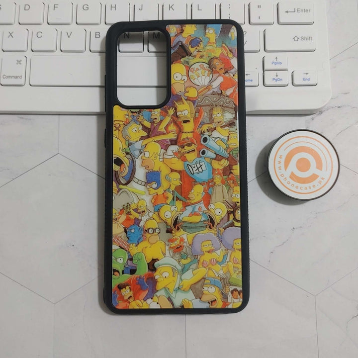 Samsung Galaxy A52/ A52s - Cartoon Design 8 - Premium Printed Glass soft Bumper shock Proof Case CS-24022