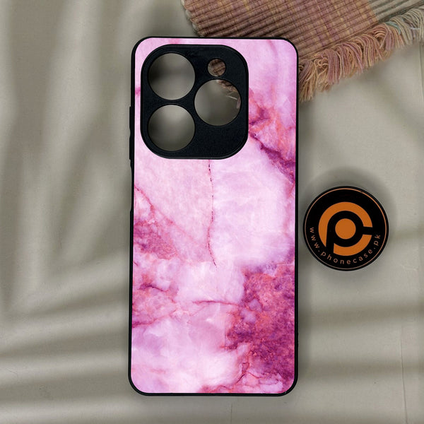 Infinix Smart 10 HD - Pink Design 5 - Premium Metal Printed Soft Bumper Shock Proof Case