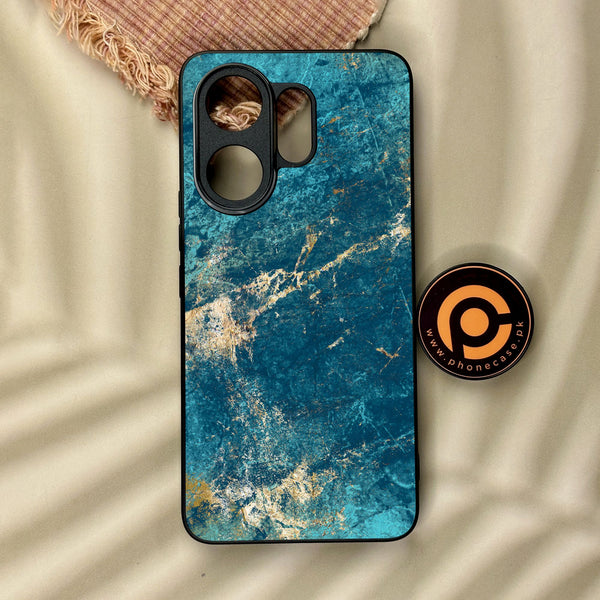 Vivo V60 - Blue 2.0 Design 9 - Premium Metal Printed Soft Bumper Shock Proof Case