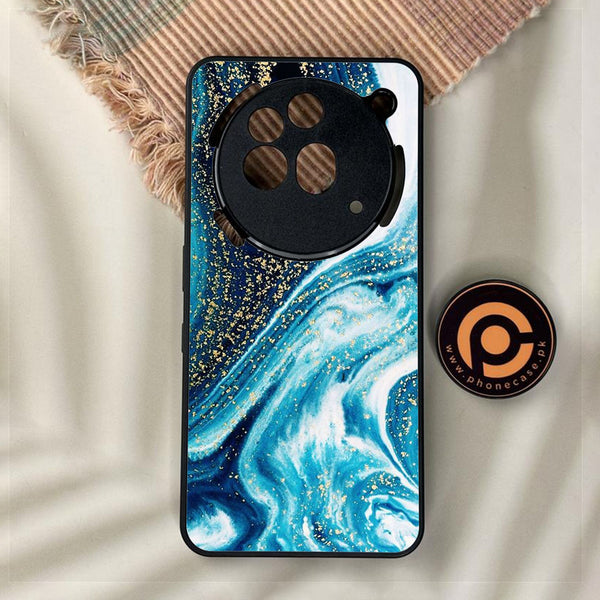 Nothing Phone 3a Pro - Blue Marble Design 5 - Premium Metal Printed Soft Bumper Shock Proof Case