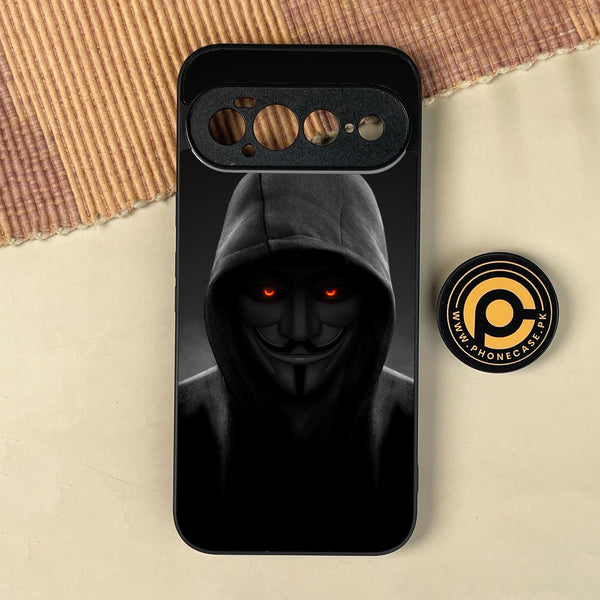 Google Pixel 11 Pro XL - Anonymous 2.0 Design 4 - Premium Metal Printed Soft Bumper Shock Proof Case