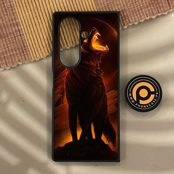 Samsung Galaxy Z Fold 8 - Wolf Design 6 - Premium Metal Printed Soft Bumper Shock Proof Case