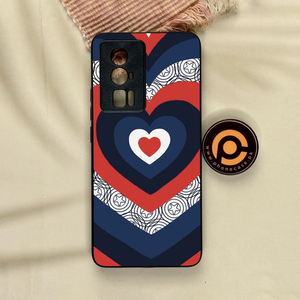 Xiaomi Redmi K60 Pro - Heart 2.0 Design 3 - Premium Metal Printed Soft Bumper Shock Proof Case