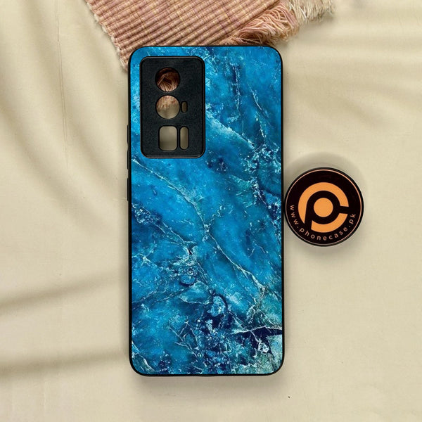 Xiaomi Redmi K60 Pro - Blue 2.0 Design 3 - Premium Metal Printed Soft Bumper Shock Proof Case