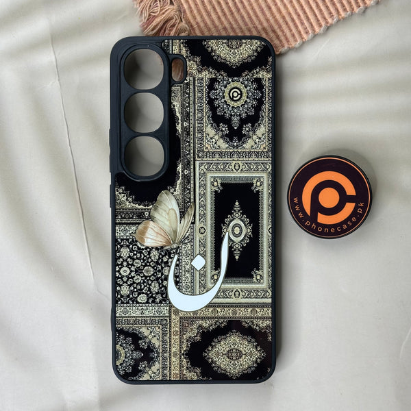 VIVO Y200 4G / Vivo V40 Lite (IDN) - Persian Calligraphy Art 17 - Alphabet (ن) - Premium Metal Printed soft Bumper Shock Proof Case   CS-43010