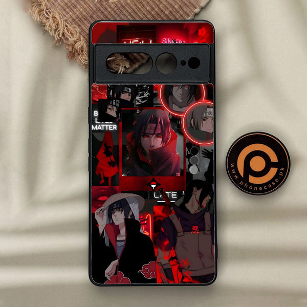 Google Pixel 7 Pro - Itachi Aesthetic - Premium Metal Printed Soft Bumper Shock Proof Case