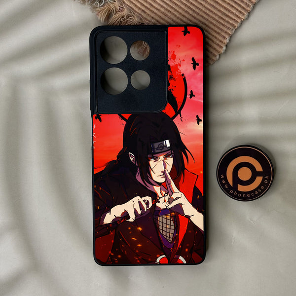 Motorola Moto G75 - Uchiha Itachi - Premium Metal Printed Soft Bumper Shock Proof Case