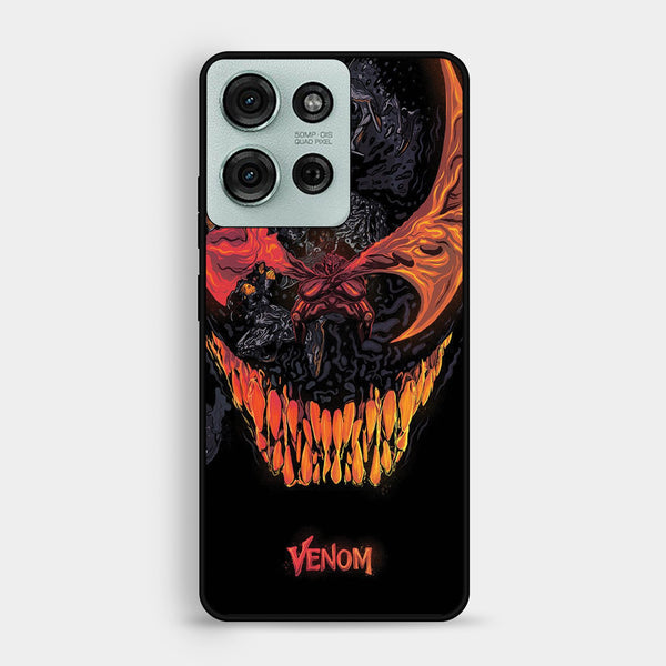 Motorola Moto G75 - Venom Case - Premium Metal Printed Soft Bumper Shock Proof Case