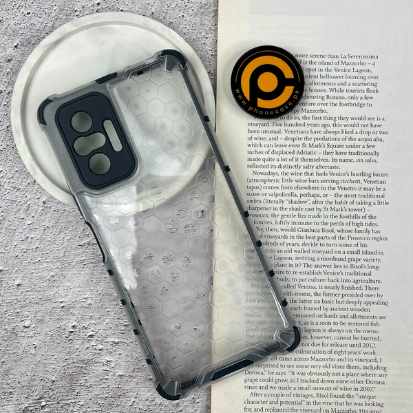 Xiaomi Redmi Note 10 Pro 4G / Note 10 Pro Max - Airbag Shockproof Hybrid Armor Honeycomb Transparent Cover