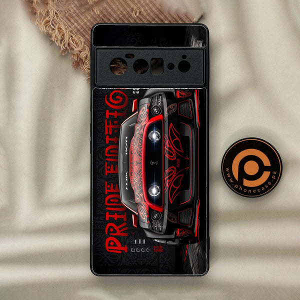 Google Pixel 6 Pro - Cobra X Racing Car - Premium Metal Printed Soft Bumper Shock Proof Case