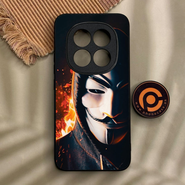 Xiaomi Redmi Note 15 Pro Plus - Anonymous 2.0 Design 6 - Premium Metal Printed Soft Bumper Shock Proof Case