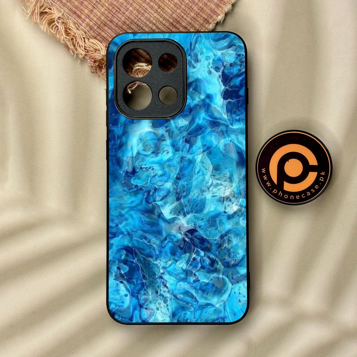 OnePlus 13T - Blue Marble Design 6 - Premium Metal Printed Soft Bumper Shock Proof Case