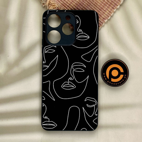 Realme Note 70 - Girls Design 2 - Premium Metal Printed Soft Bumper Shock Proof Case