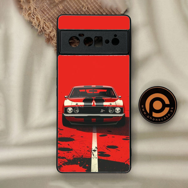 Google Pixel 6 Pro - Classic Racer Vibes - Premium Metal Printed Soft Bumper Shock Proof Case
