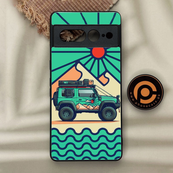 Google Pixel 7 Pro - Suzuki Jimny Design - Premium Metal Printed Soft Bumper Shock Proof Case