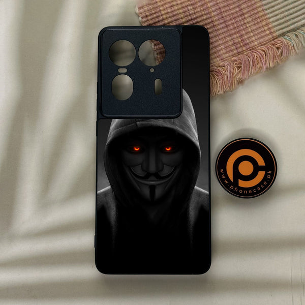 Motorola Edge 50 Ultra - Anonymous 2.0 Design 4 - Premium Metal Printed Soft Bumper Shock Proof Case