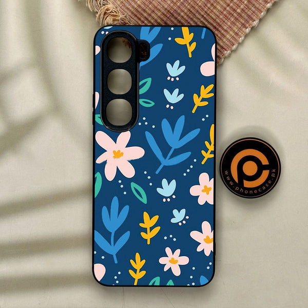 Vivo Y21d - Colorful Flowers - Premium Metal Printed Soft Bumper Shock Proof Case