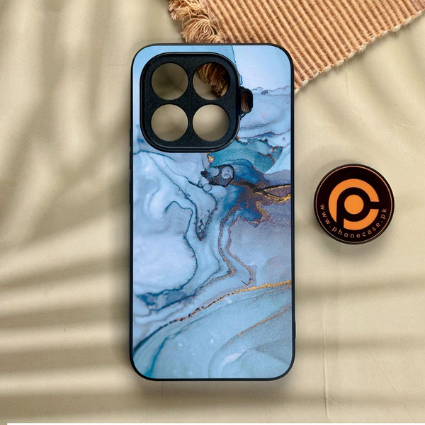 Xiaomi 15T Pro - Blue Marble Design 1 - Premium Metal Printed Soft Bumper Shock Proof Case