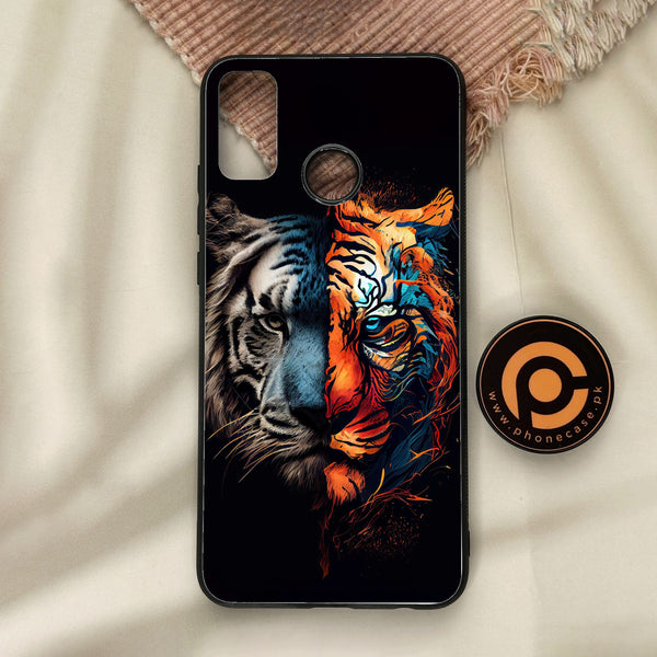 Honor 9X Lite - Tiger 2.0 Design 1 - Premium Metal Printed Soft Bumper Shock Proof Case