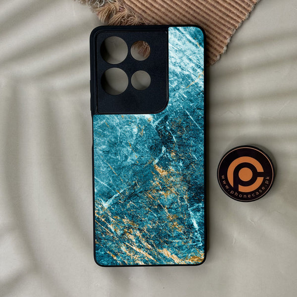 Motorola Moto G75 - Blue 2.0 Design 10 - Premium Metal Printed Soft Bumper Shock Proof Case