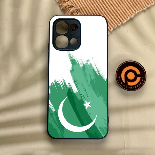 Oppo A6 Pro - Pakistani Flag Design 8 - Premium Metal Printed Soft Bumper Shock Proof Case