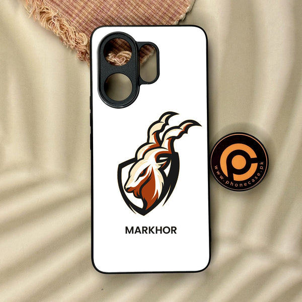 Vivo V60 - Markhor Design 5 - Premium Metal Printed Soft Bumper Shock Proof Case