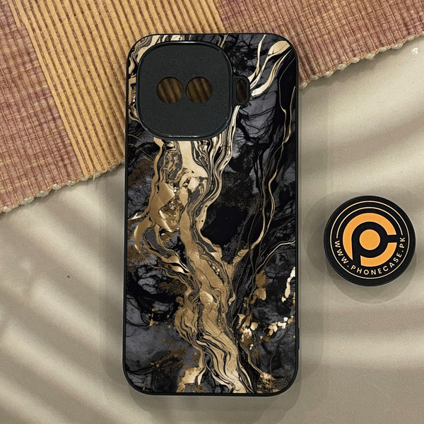iQoo Z11 Turbo - Liquid Marble Design 9 - Premium Metal Printed Soft Bumper Shock Proof Case