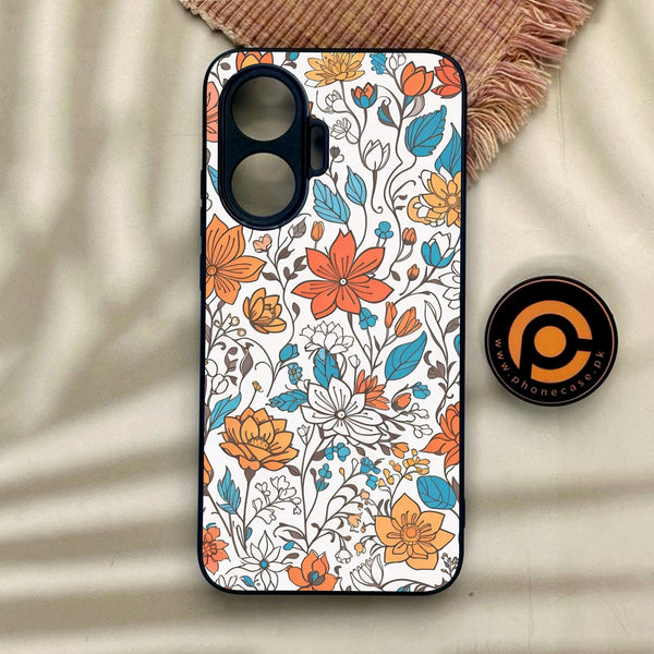 Xiaomi Redmi Turbo 4 Pro - Floral Series Design 9 - Premium Metal Printed Soft Bumper Shock Proof Case