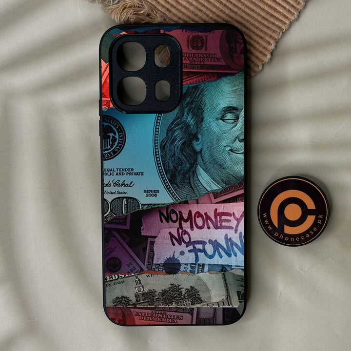 Oppo A6K - Dollar Design 8 - Premium Metal Printed Soft Bumper Shock Proof Case