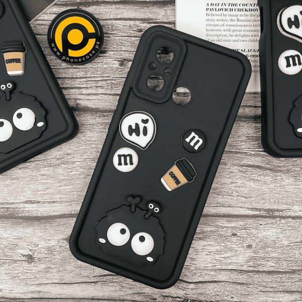 Redmi 12C 4G / 11A Cute 3D Briquette m&m icons Liquid silicon Case