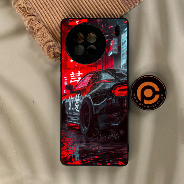 Vivo X90s - Tokyo Dark Night Racing Car - Premium Metal Printed Soft Bumper Shock Proof Case