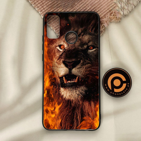 Honor 9X Lite - Tiger Design 2 - Premium Metal Printed Soft Bumper Shock Proof Case
