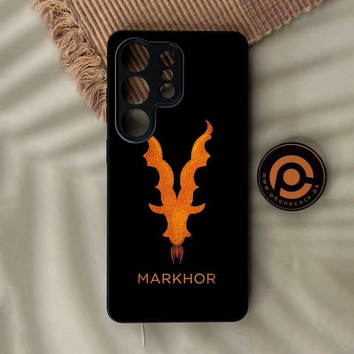 Samsung Galaxy S26 Ultra - Markhor Design 12 - Premium Metal Printed Soft Bumper Shock Proof Case