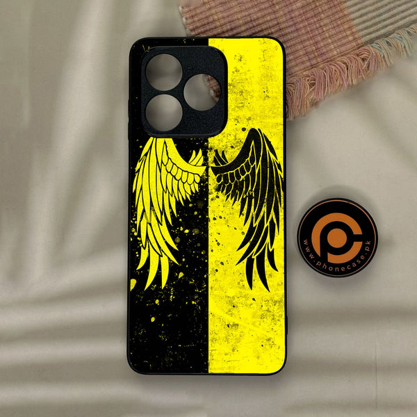 Honor X5c Plus - Angel 2.0 Design 1 - Premium Metal Printed Soft Bumper Shock Proof Case