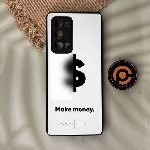 Oppo Reno 6 Pro Plus - Dollar Design 9 - Premium Metal Printed Soft Bumper Shock Proof Case
