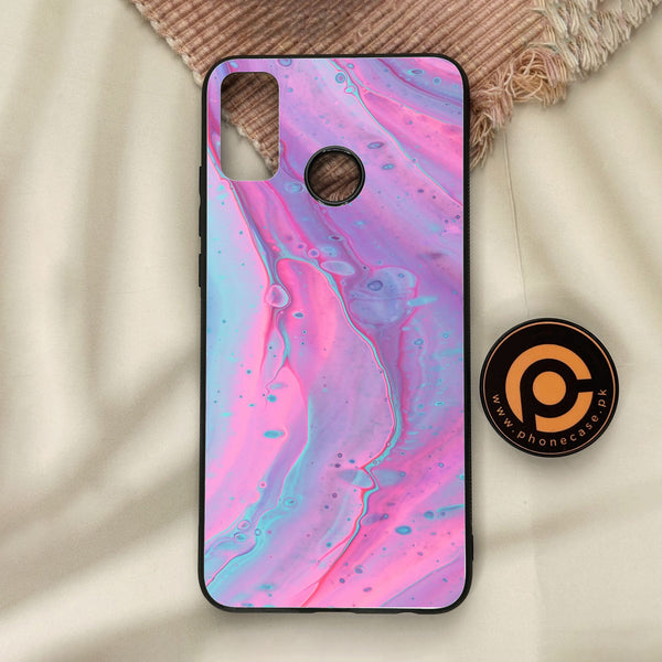 Honor 9X Lite - Pink Marble 2.0 Design 1 - Premium Metal Printed Soft Bumper Shock Proof Case