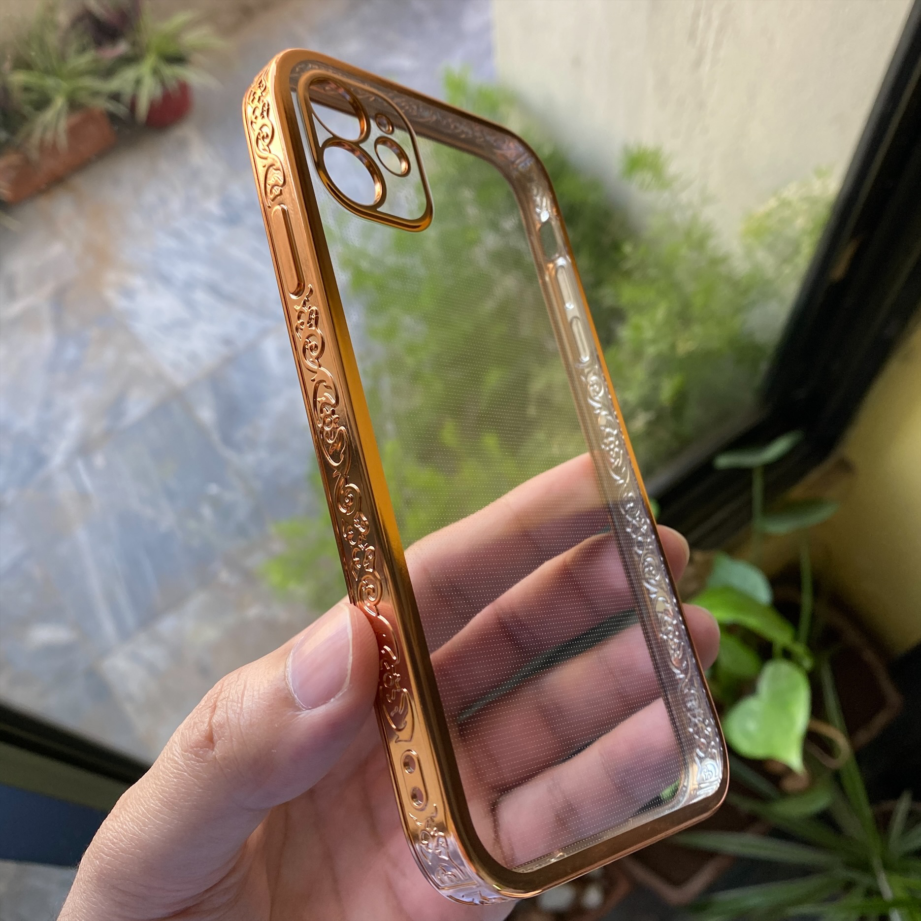 iPhone 12 Electroplated New Ultra Shine Borders Soft with Camera Protection Case