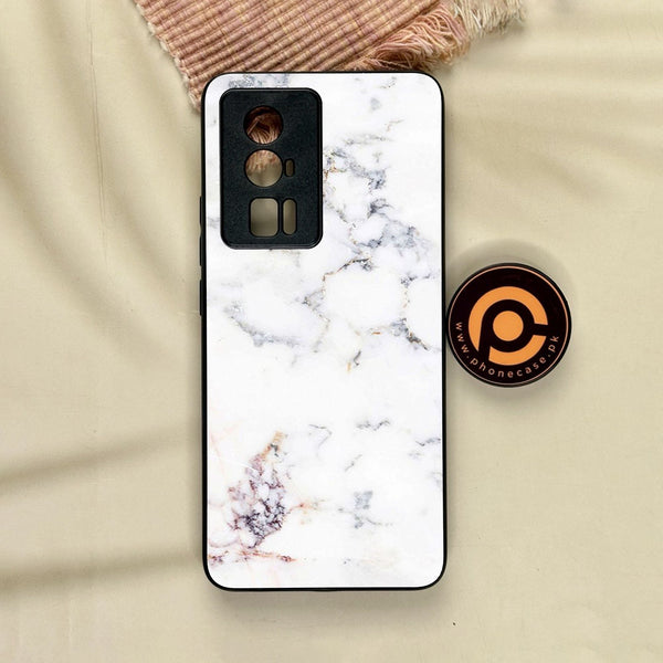 Xiaomi Redmi K60 Pro - White Design 3 - Premium Metal Printed Soft Bumper Shock Proof Case