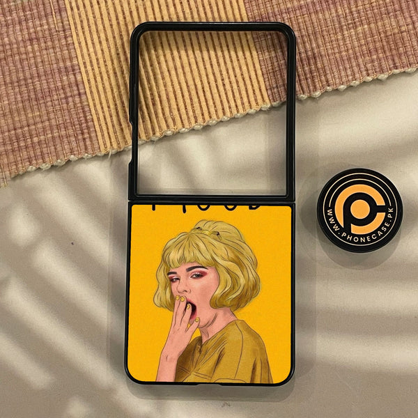 Samsung Galaxy Z Flip 8 - Anime Girls Design 5 - Premium Metal Printed Soft Bumper Shock Proof Case