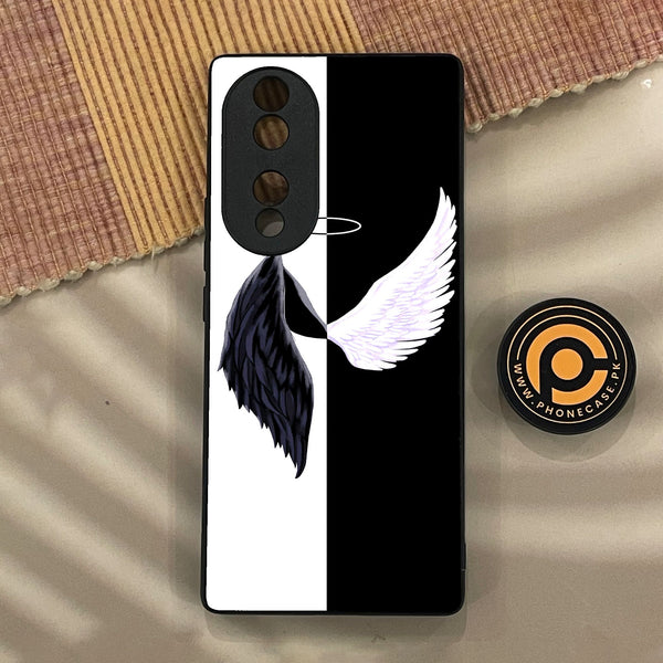 Huawei Honor 70 - Angel 2.0 Design 5 - Premium Metal Printed Soft Bumper Shock Proof Case