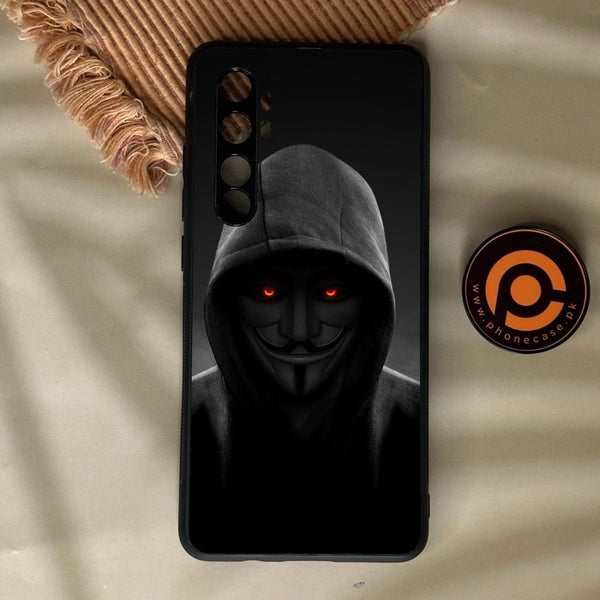 Xiaomi Mi Note 10 Lite - Anonymous 2.0 Design 4 - Premium Metal Printed Soft Bumper Shock Proof Case
