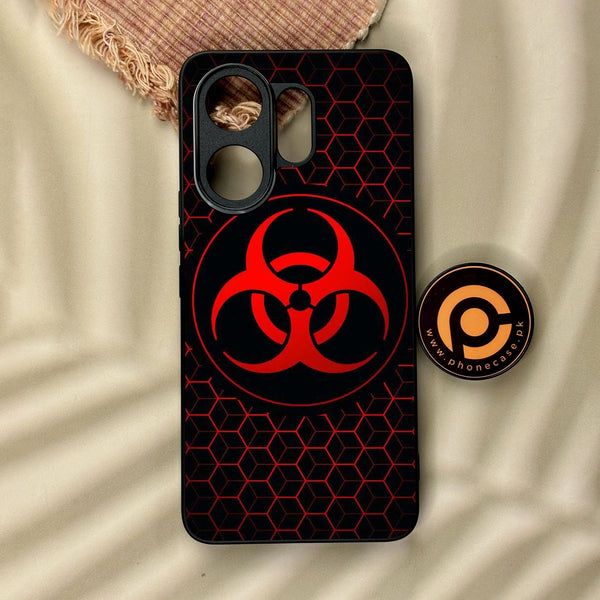Vivo V60 - Biohazard Design 8 - Premium Metal Printed Soft Bumper Shock Proof Case