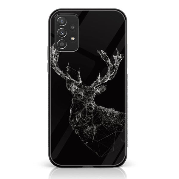 Samsung Galaxy A73 - Markhor Design 4  - Premium Printed Glass soft Bumper shock Proof Case  CS-33389