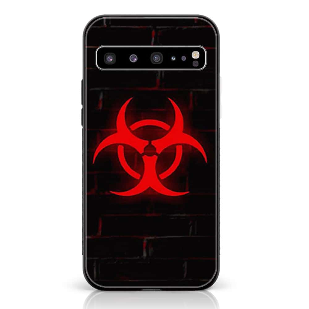 Samsung Galaxy S10 5G  - Biohazard Sign - Premium Printed Glass soft Bumper shock Proof Case