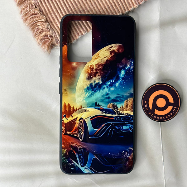 Vivo V21 - Racing design 5 - Premium Printed Glass soft Bumper Shock Proof Case CS-43082