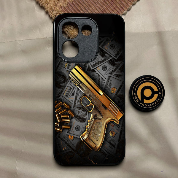Vivo V80 Lite 5g - Dollar Design 7 - Premium Metal Printed Soft Bumper Shock Proof Case