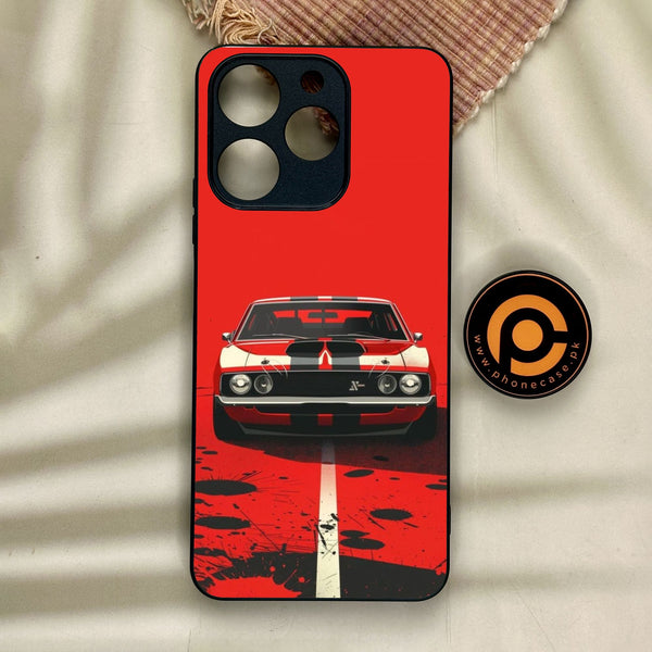 Realme Note 70 - Classic Racer Vibes - Premium Metal Printed Soft Bumper Shock Proof Case