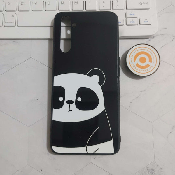 Realme 6 Pro -  Panda Design 7  - Premium Printed Glass soft Bumper shock Proof Case CS-24008