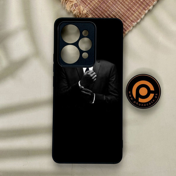 Realme 15 - Black Art Design 1 - Premium Metal Printed Soft Bumper Shock Proof Case